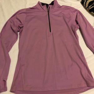 Purple Nike 3 quarter zip up